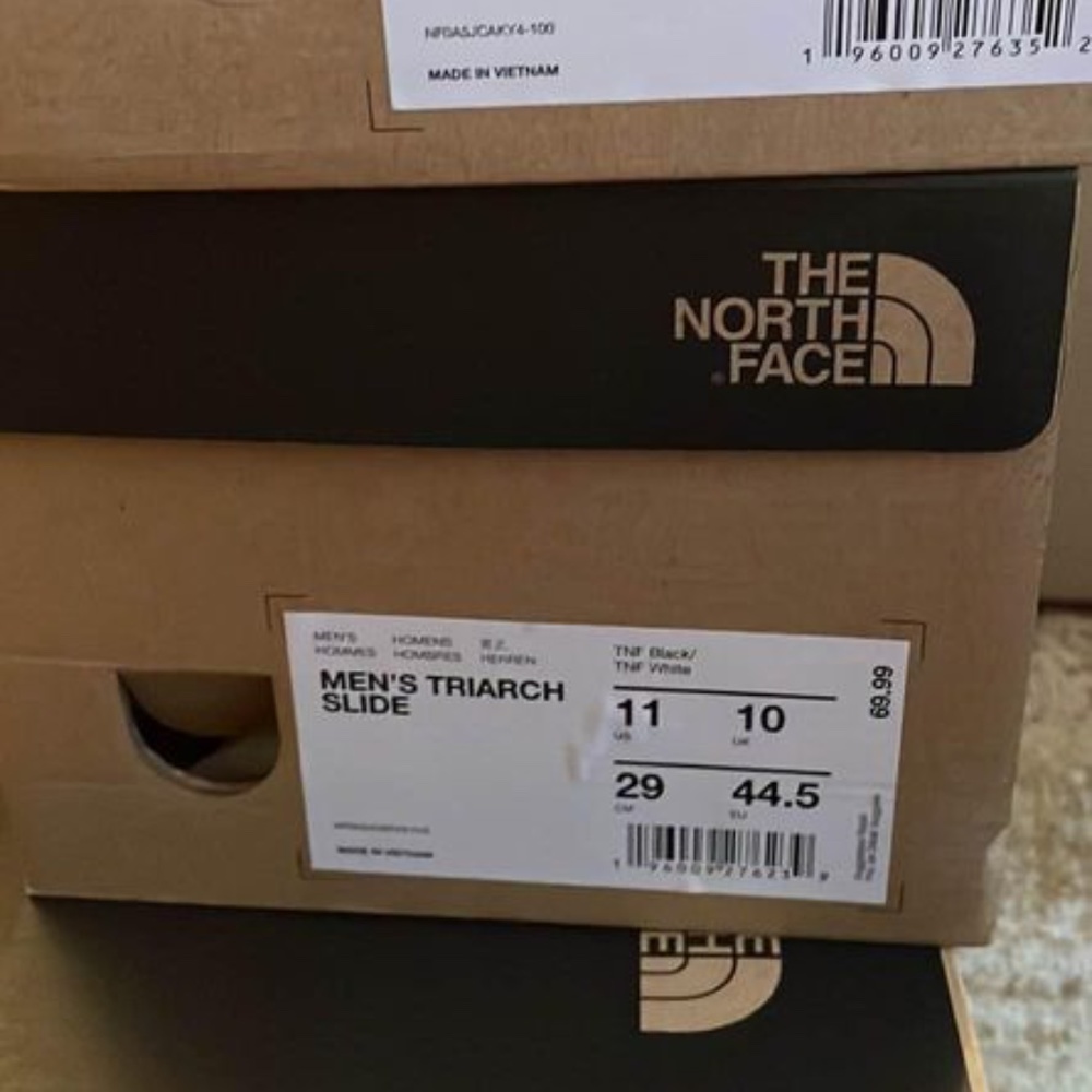 BRAND NEW men the north face triarch slides slippers sandals size US 11 & 12 - Picture 7 of 8